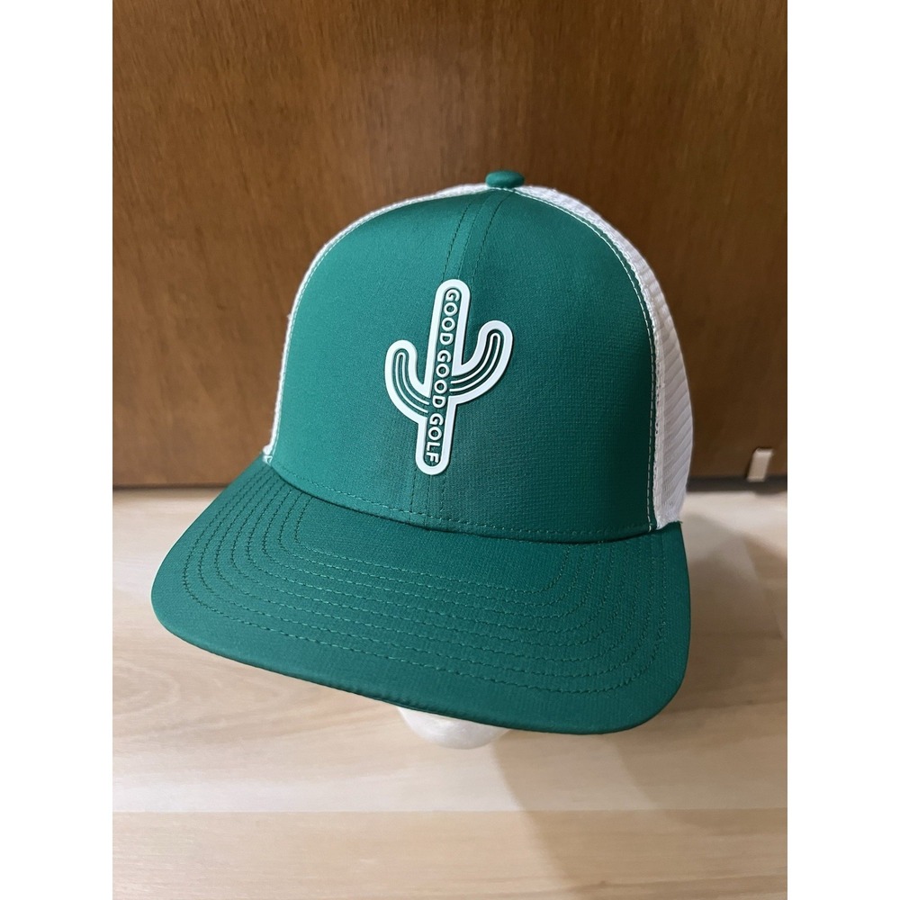 Good Good Golf Drain It Trucker Cap Hat Adjustable Green Mesh Breathable NWT